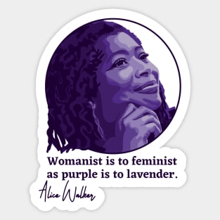 Alice Walker Portrait and Quote Sticker